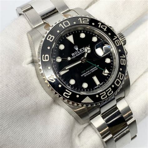 rolex gmt master ii black bezel price|Rolex GMT Master bezel insert.